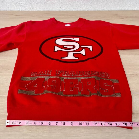 Vintage 90's San Francisco 49ers Front/Back Graphic Salem Crewneck UNISEX /M's M - Picture 8 of 15